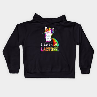 Lactose Intolerance Unicorn Kids Hoodie